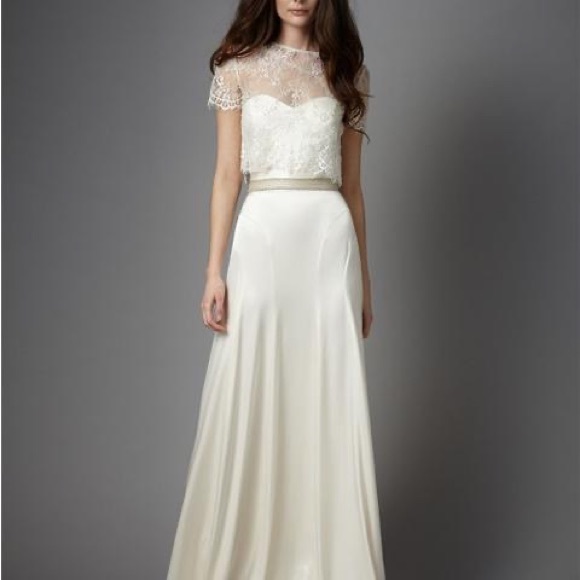 BHLDN Catherine Deans Danielle skirt in crème - Picture 6 of 6